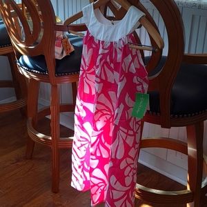 Lilly Pulitzer size 10 pink/white cotton  dress